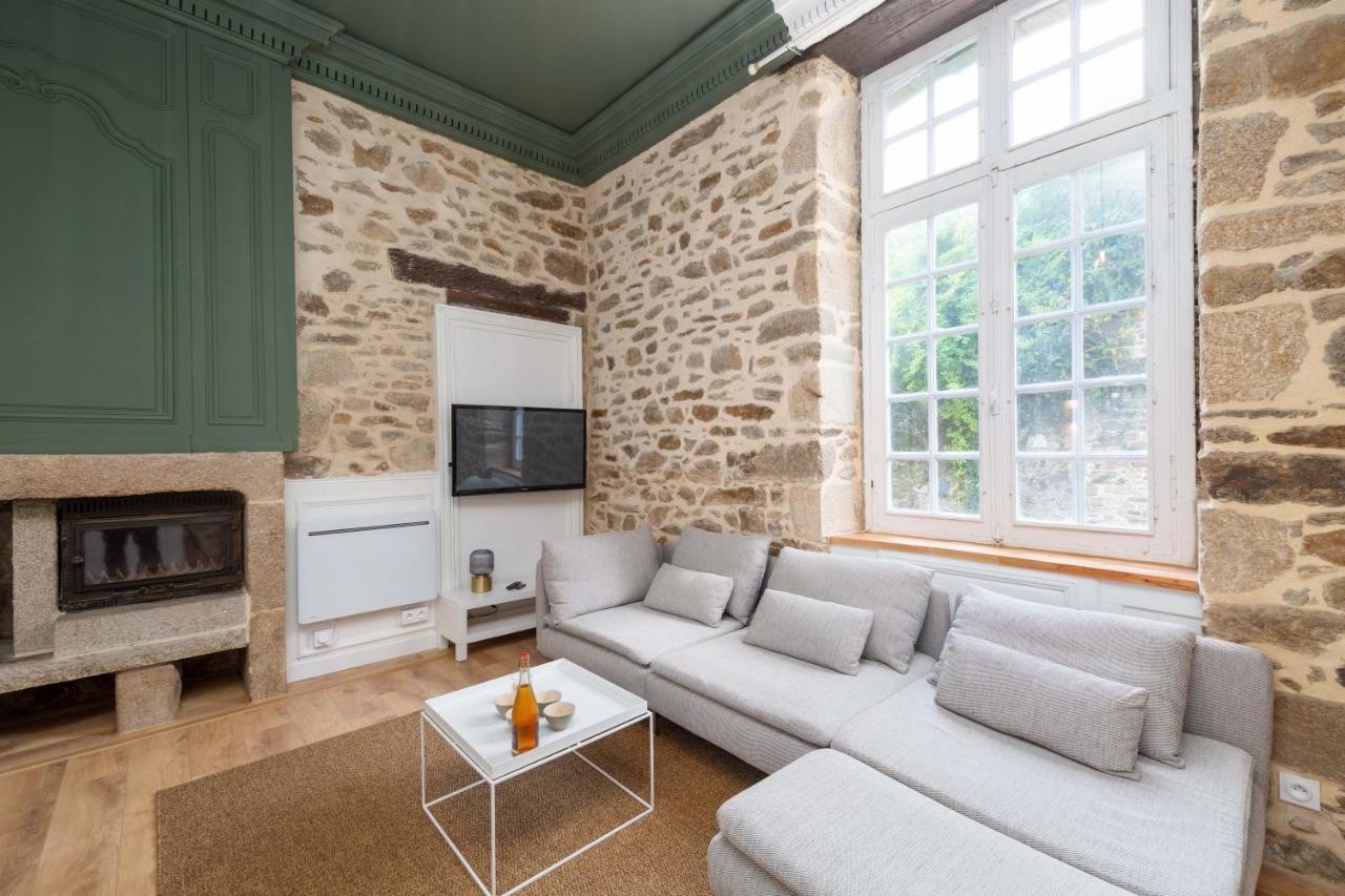 Superbe Appartement Avec Jardin Dinan Centre - Jerzual Экстерьер фото